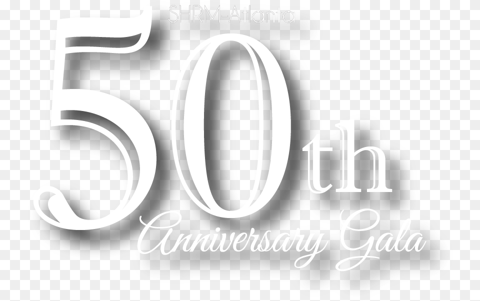 Shrm Atlanta 50th Anniversary Gala Graphic Design, Logo, Text, Stencil Png