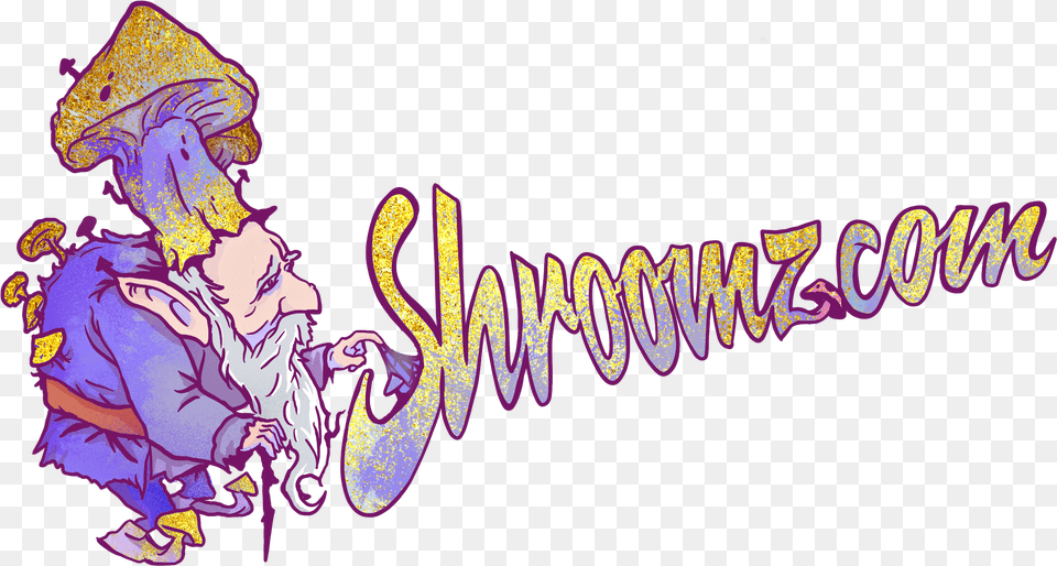 Shroomz Illustration, Purple, Clothing, Hat, Person Free Png