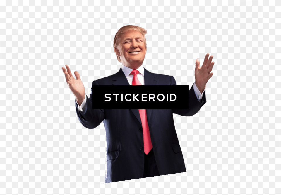 Shrug Donald Trump Clueless Chaos Emeralds Trump, Accessories, Suit, Person, People Png Image