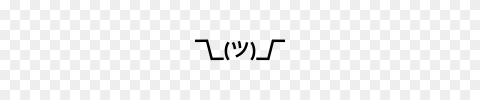 Shrug Emoticon Icons Noun Project, Gray Free Transparent Png