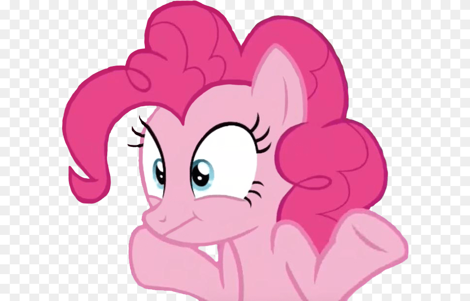 Shrugging Pinkie Pie Reupload With Improvements Pinkie Pie, Face, Head, Person, Cartoon Free Transparent Png