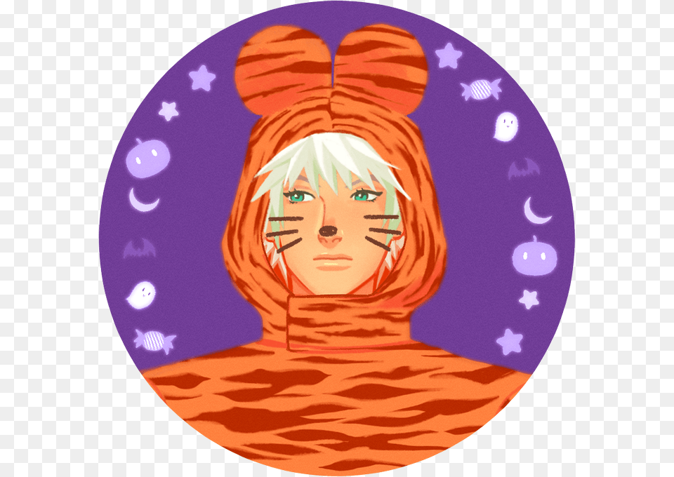 Shrugs And Draws Riku In The Same Tiger Costume I Ve Illustration, Photography, Head, Person, Face Png