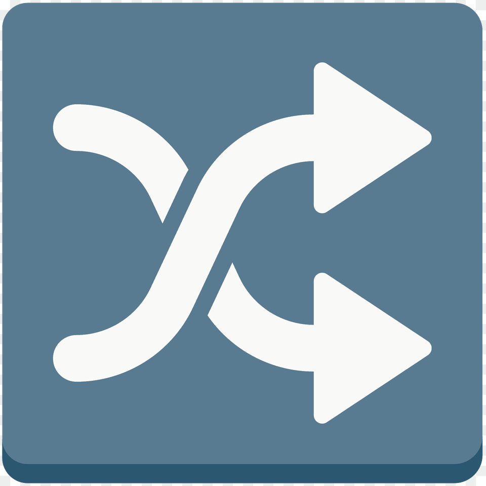 Shuffle Tracks Button Emoji Clipart, Sign, Symbol Free Png