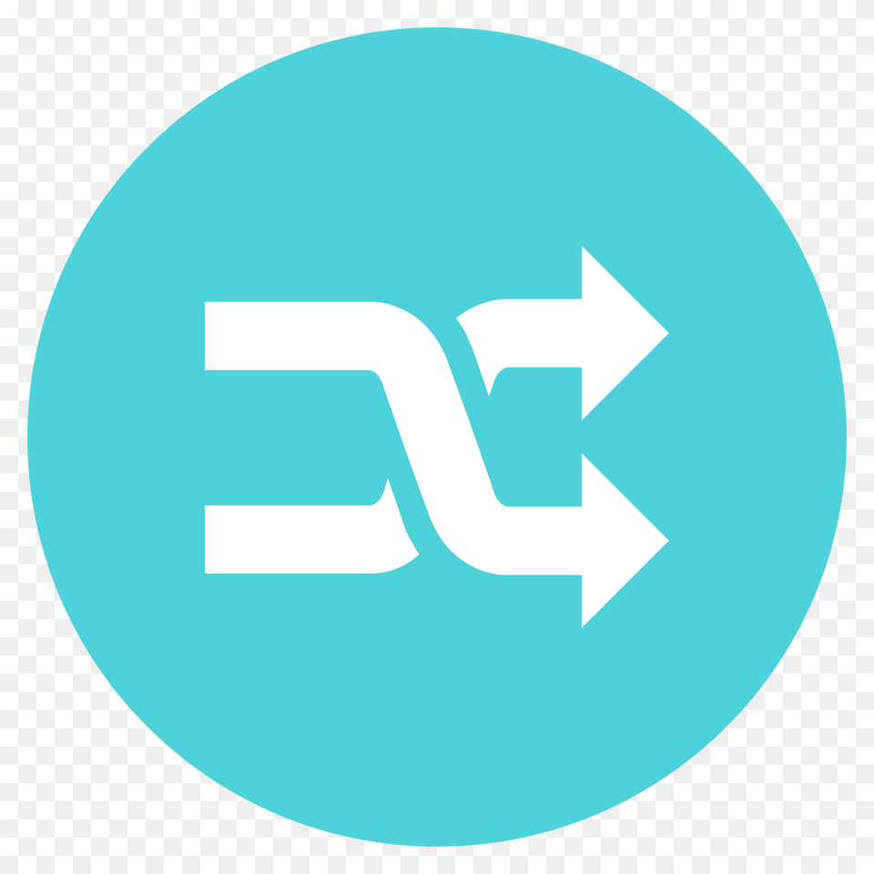 Shuffle Tracks Button Emoji Clipart, Logo, Disk Free Png