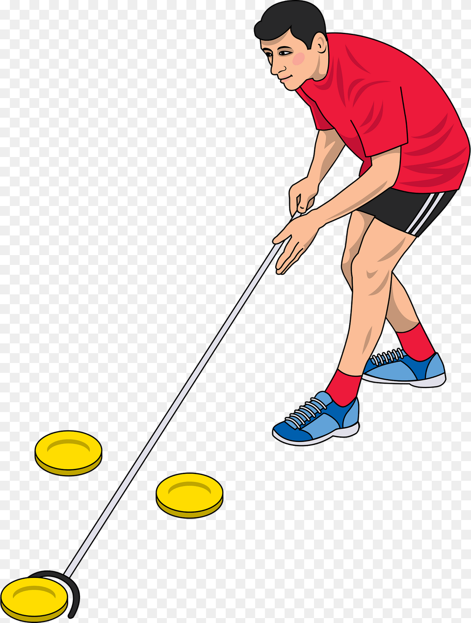 Shuffleboard Clipart, Person, Clothing, Face, Footwear Png Image