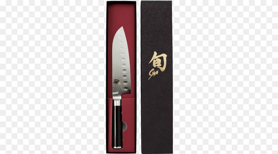 Shun Classic Santoku Scalloped Edge Kai Shun, Cutlery, Weapon, Blade, Knife Free Png