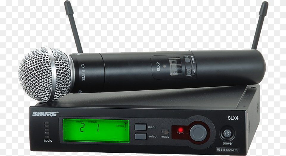 Shure Slx Wireless System W Sm58 Microphone Shure Slx24, Electrical Device, Electronics, Radio Png Image