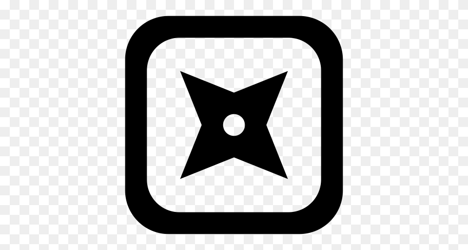 Shuriken Icon With And Vector Format For Unlimited, Gray Png Image