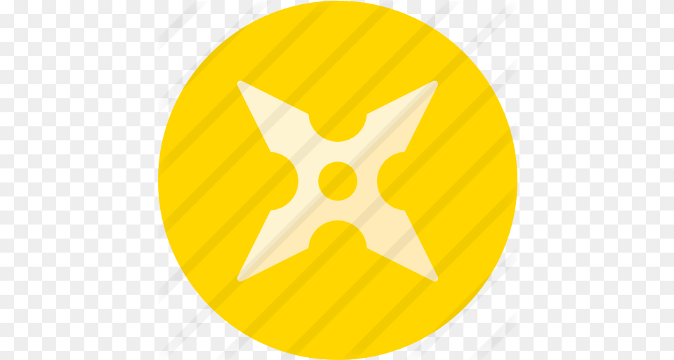 Shuriken Yellow Shuriken, Star Symbol, Symbol, Outdoors, Disk Free Png Download