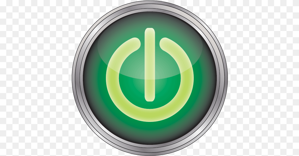 Shutdown Button Clipart Animated Gif Power Button Animated Solid, Green, Light, Symbol Free Png