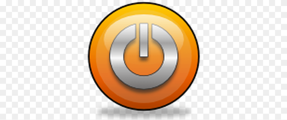 Shutdown Icon Orange Gnomelookorg Vertical, Number, Symbol, Text, Disk Free Transparent Png