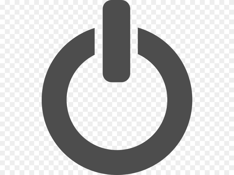 Shutdown Turn Off White Off Power On Symbol Power Button Transparent, Adapter, Electronics, Disk, Plug Png Image