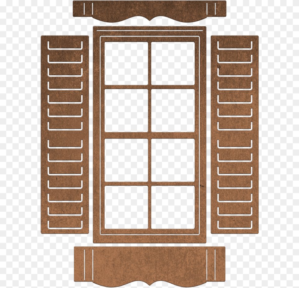 Shuttered Window With Flower Box Daylighting, Curtain, Shutter Free Png