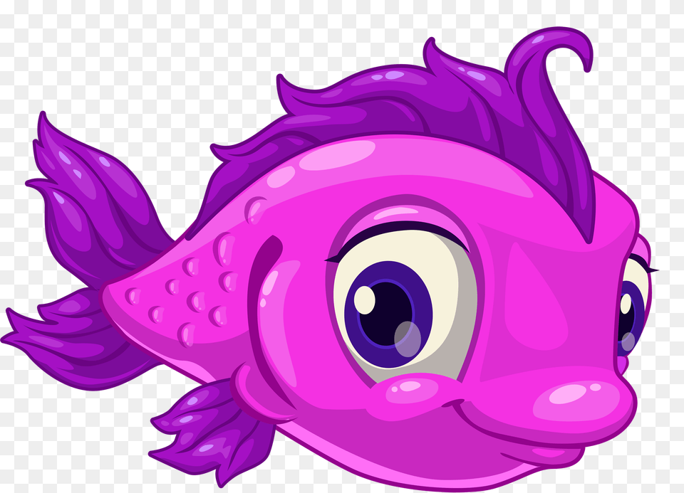 Shutterstock How Cute Fish, Purple, Animal, Sea Life Png Image