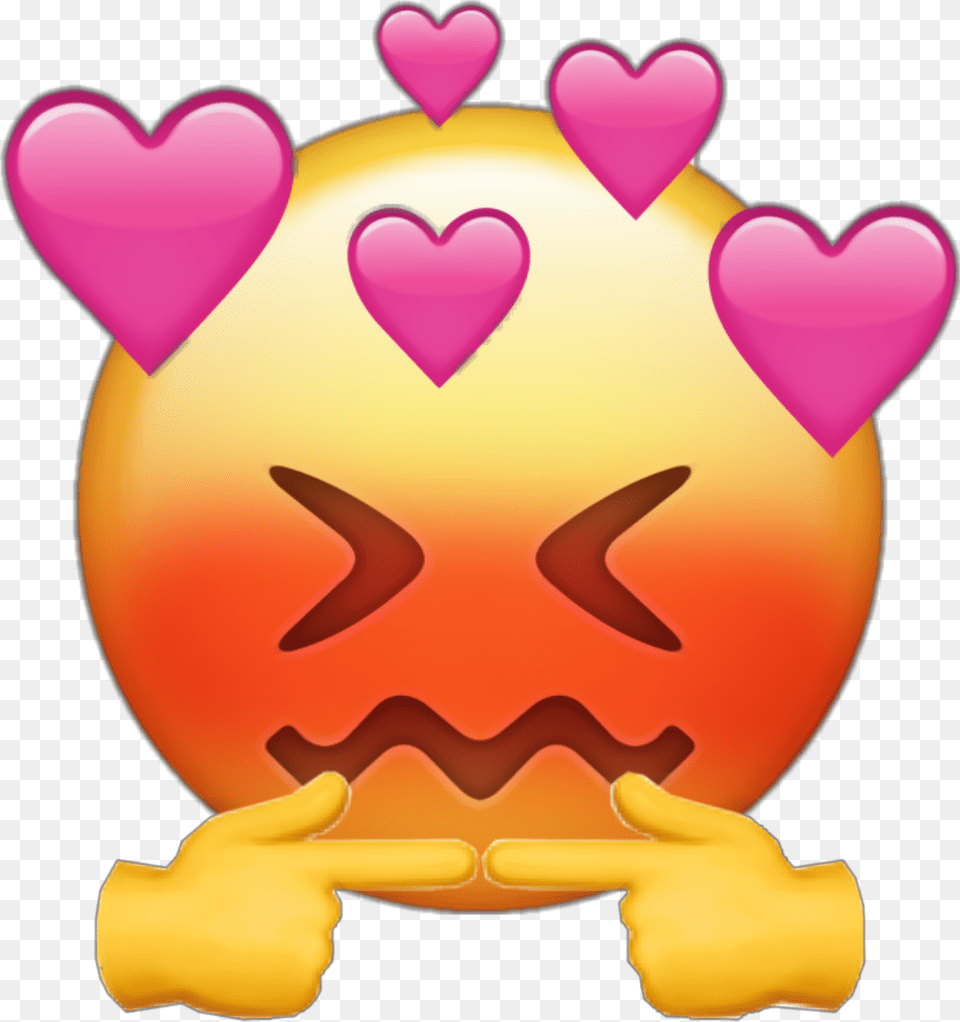 Shy Blush Blushing Popular Hearts Sticker By Str Emoji, Balloon Png
