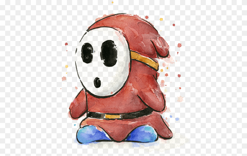 Shy Guy Art, Painting Png Image