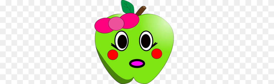 Shy Little Apple Clip Art, Food, Fruit, Plant, Produce Free Png