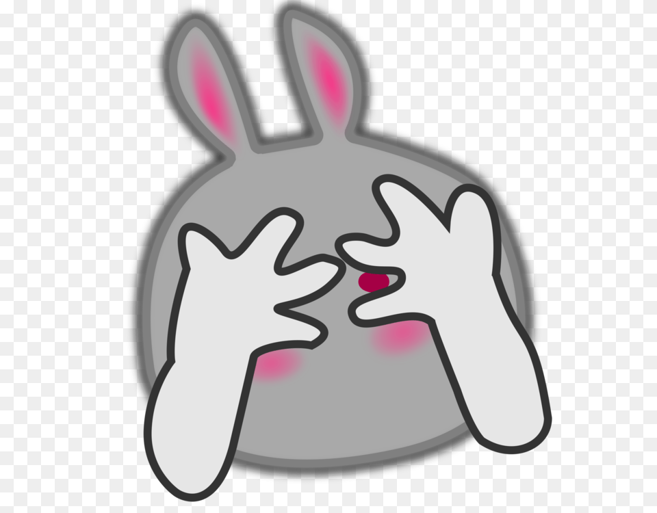 Shyness Smiley Emoticon, Animal, Mammal, Smoke Pipe, Rabbit Png Image