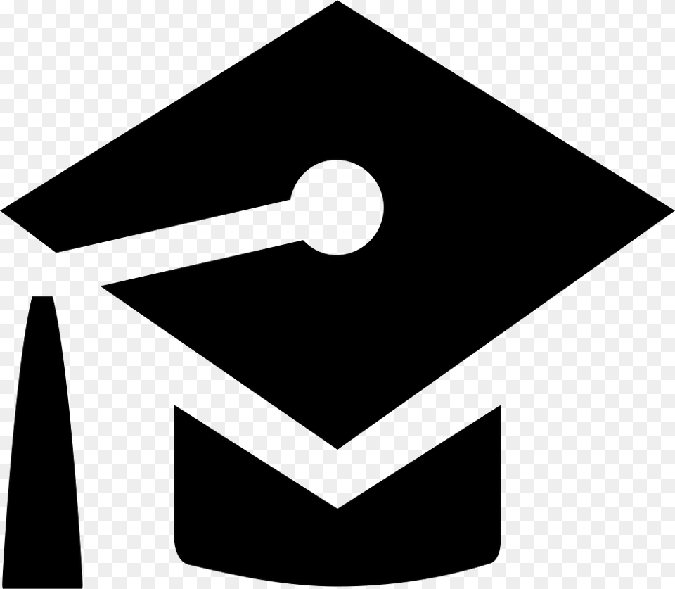 Si Glyph Congratulation Hat Congratulations Black And White Icon, Graduation, People, Person, Stencil Free Png Download