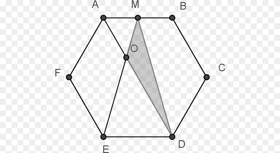 Si O Es El Punto Donde Se Cruzan Los Segmentos Ad Y Diagram, Triangle, Blade, Dagger, Knife Free Png