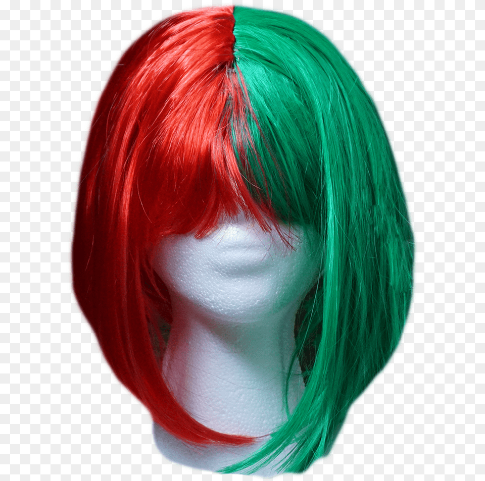 Sia Red And Green Wig, Adult, Female, Person, Woman Png