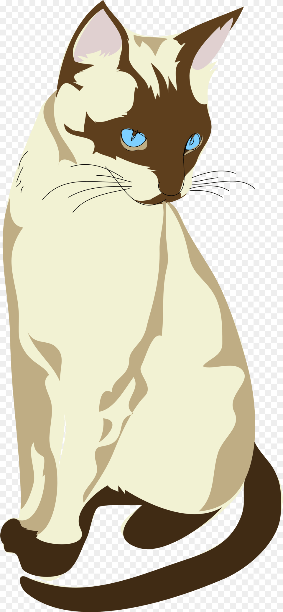 Siamese Cat Clipart Drawing, Animal, Mammal, Pet, Person Png Image