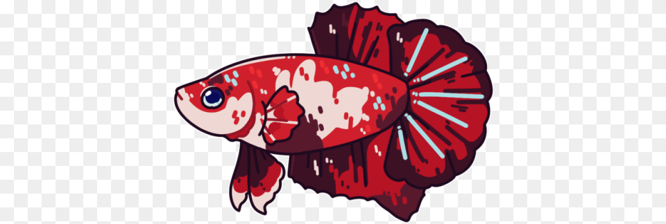 Siamese Fighting Fish Logo Ikan Cupang 3d, Maroon, Animal, Sea Life, Food Png Image