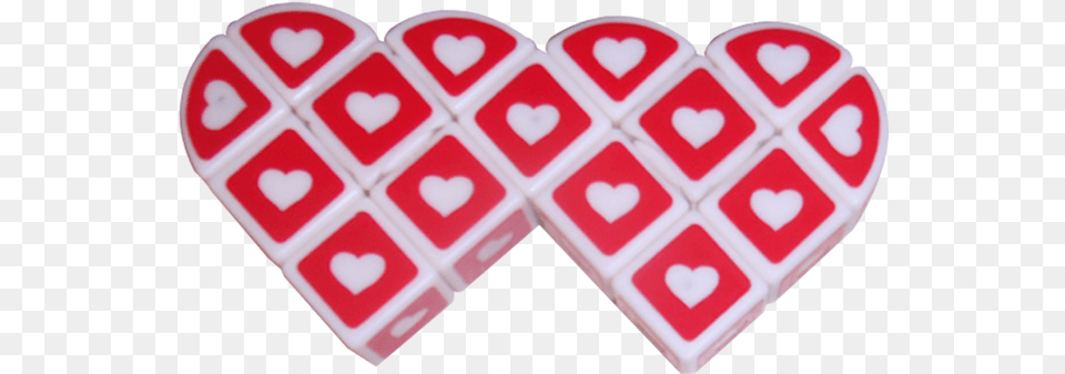 Siamese Heart 3x3x1 White Cube Heart Free Png