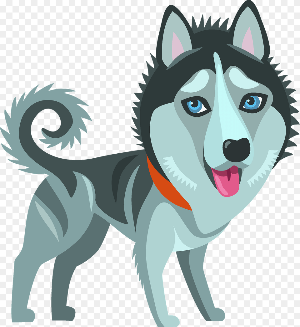 Siberian Husky Dog Clipart, Animal, Canine, Mammal, Pet Png