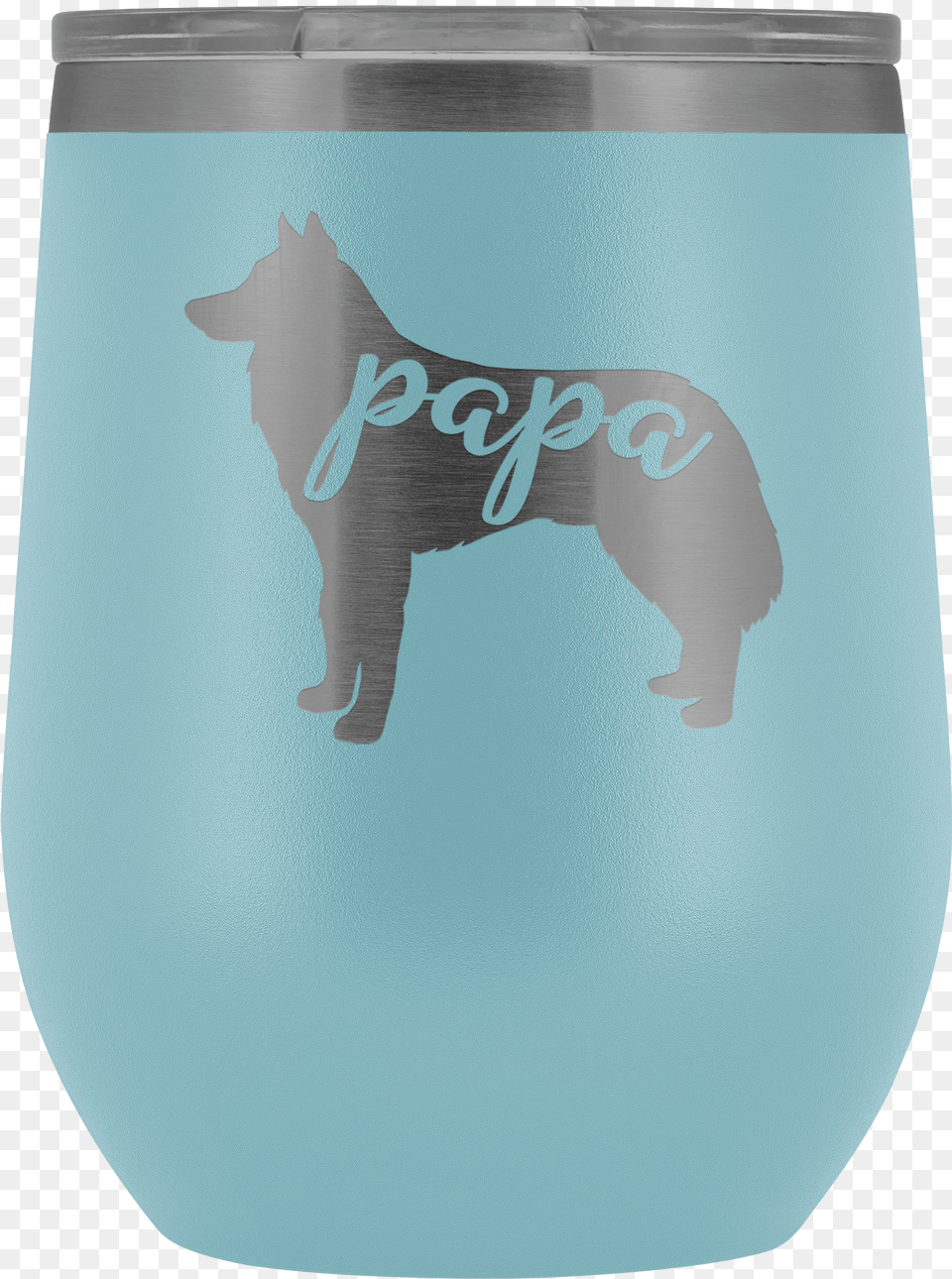 Siberian Husky Papa Wine Tumbler With Lid Dog Dad, Jar, Animal, Mammal, Pig Free Transparent Png