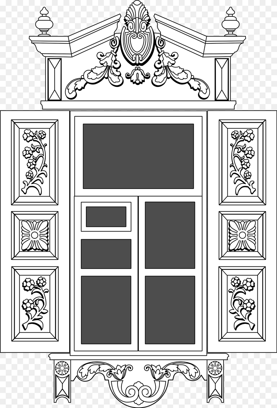 Siberian Window Clipart, Cabinet, Closet, Cupboard, Furniture Png