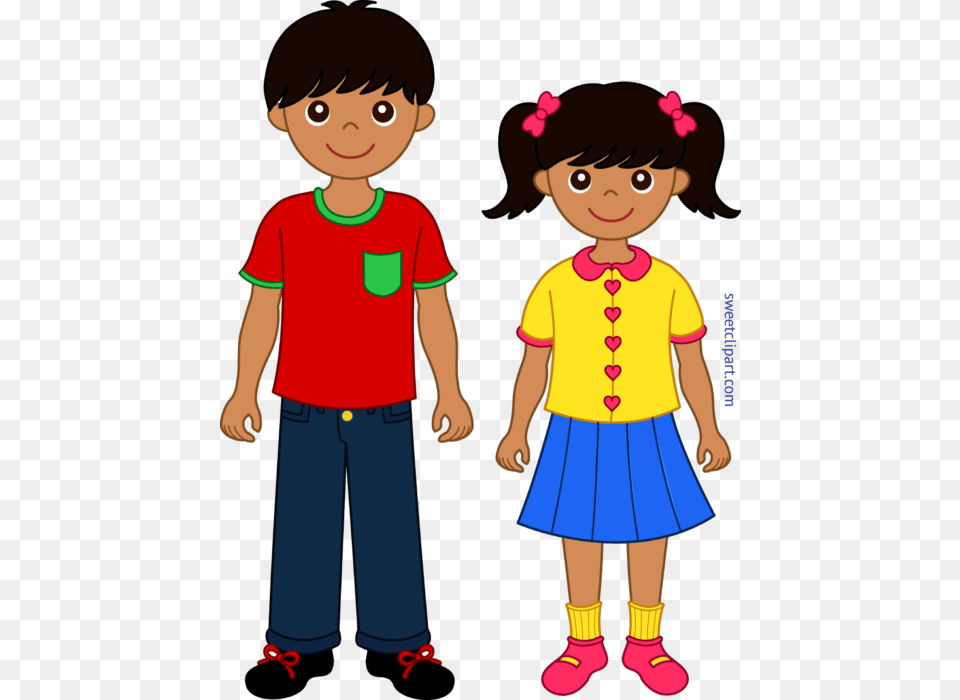 Siblings Clip Art, Female, Boy, Person, Child Png Image