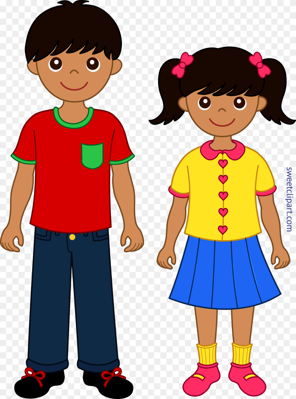 Siblings Clip Art, Female, Boy, Person, Child Free Png