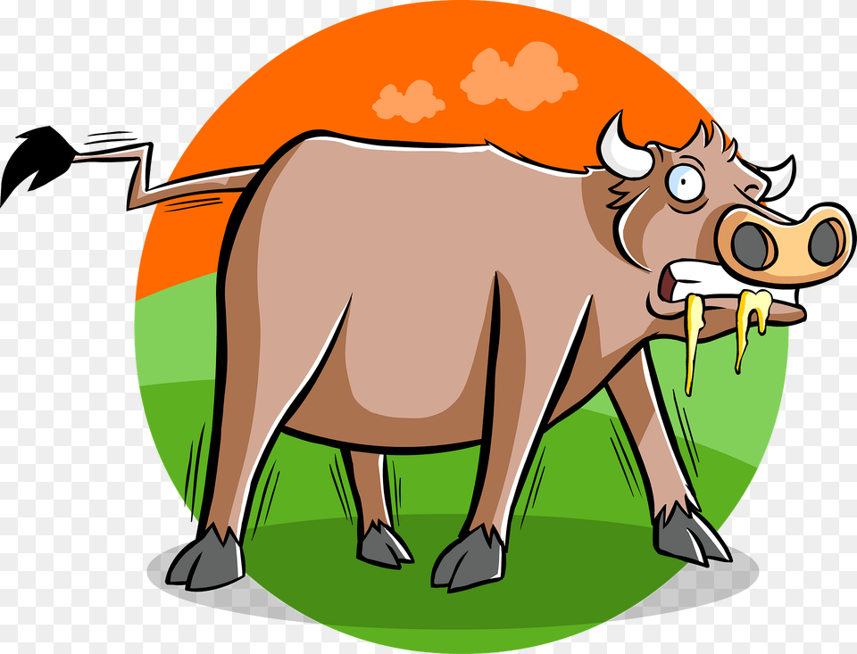 Sick Cow Clipart, Animal, Mammal, Livestock, Cattle Free Transparent Png