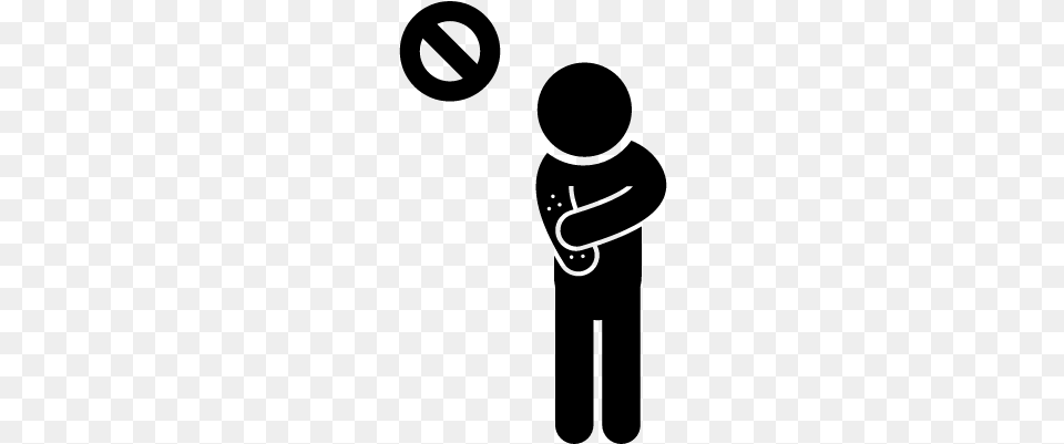Sick People Not Allowed Vector Sick Person Icon, Gray Free Transparent Png