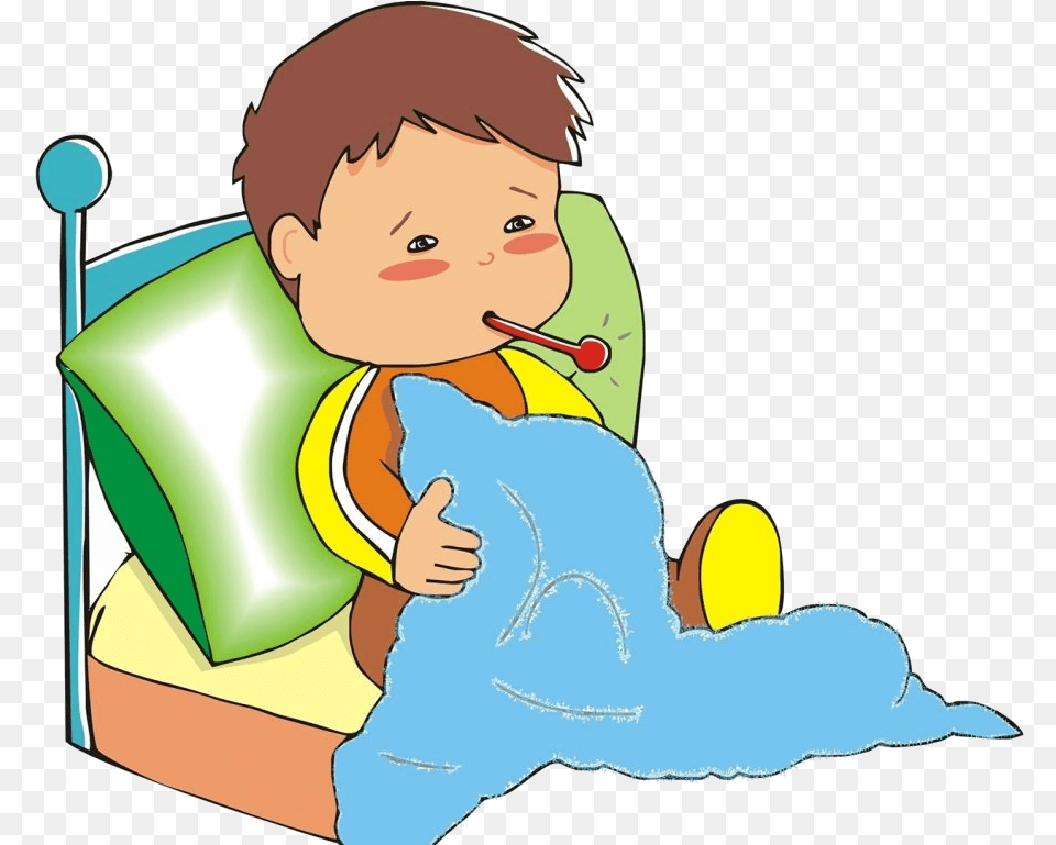 Sick Person Clipart Free Best Transparent Kid Sick Clipart, Baby, Face, Head, Cutlery Png