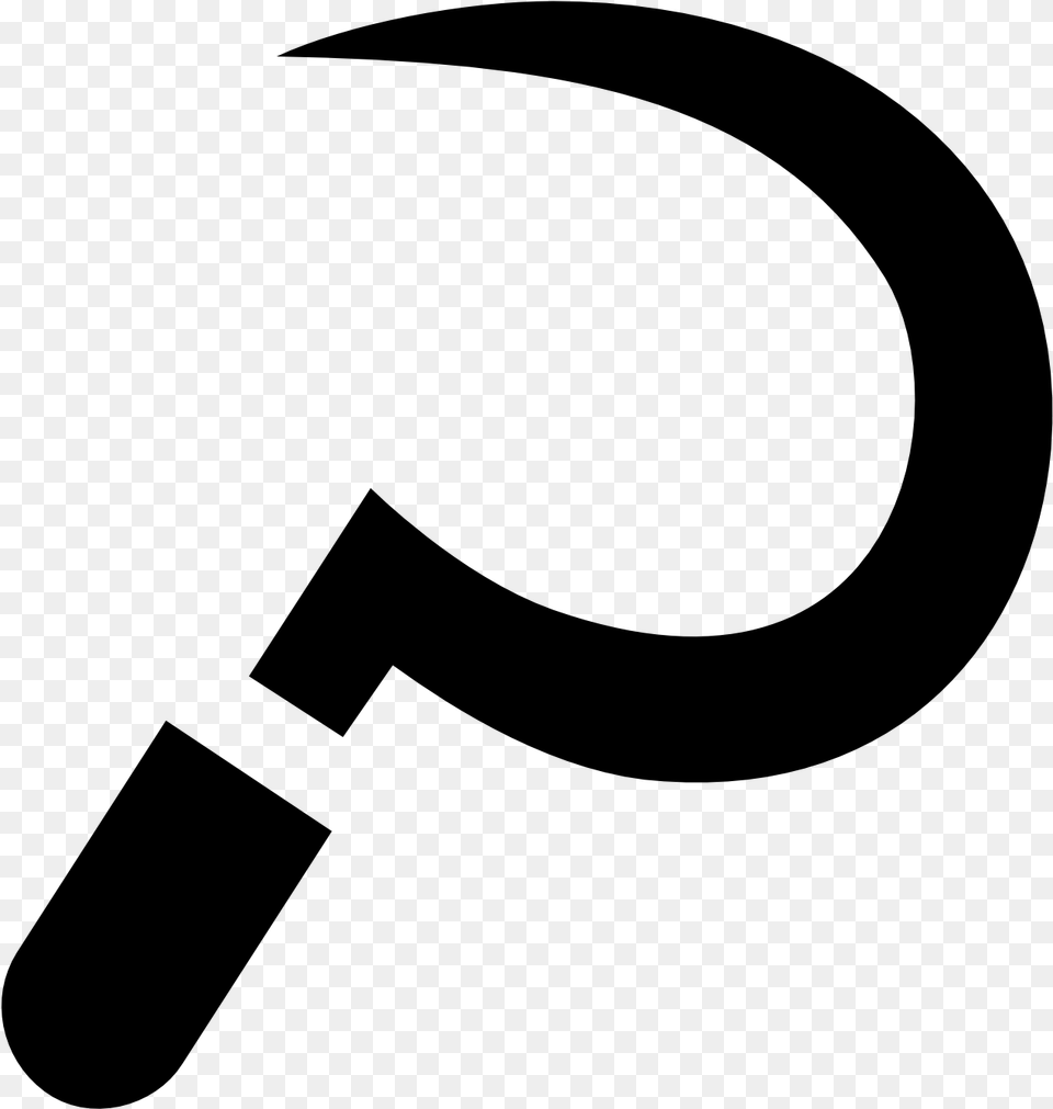 Sickle And Plough, Gray Png