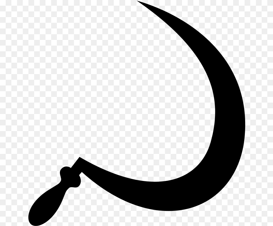 Sickle Without Hammer Soviet Union, Gray Free Png Download