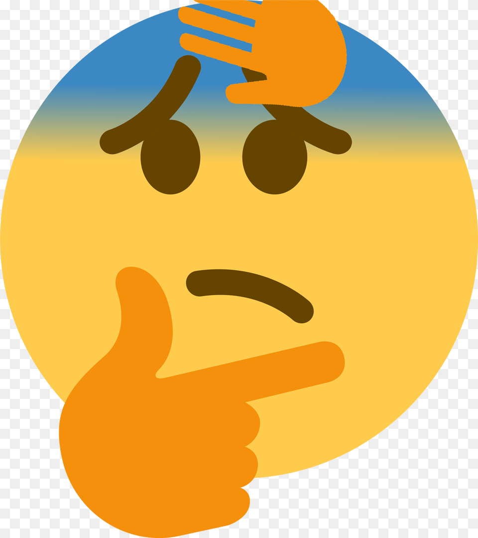 Sickthink Discord Emoji Transparent Thinking Emoji, Body Part, Finger, Hand, Person Free Png