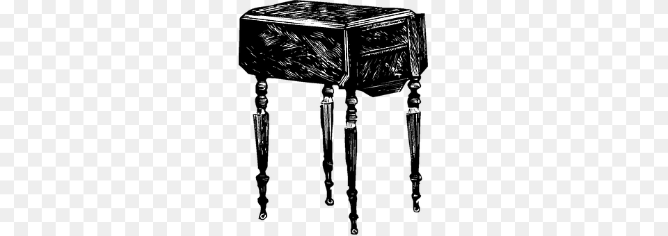 Side Furniture, Table, Drawer, Art Free Png