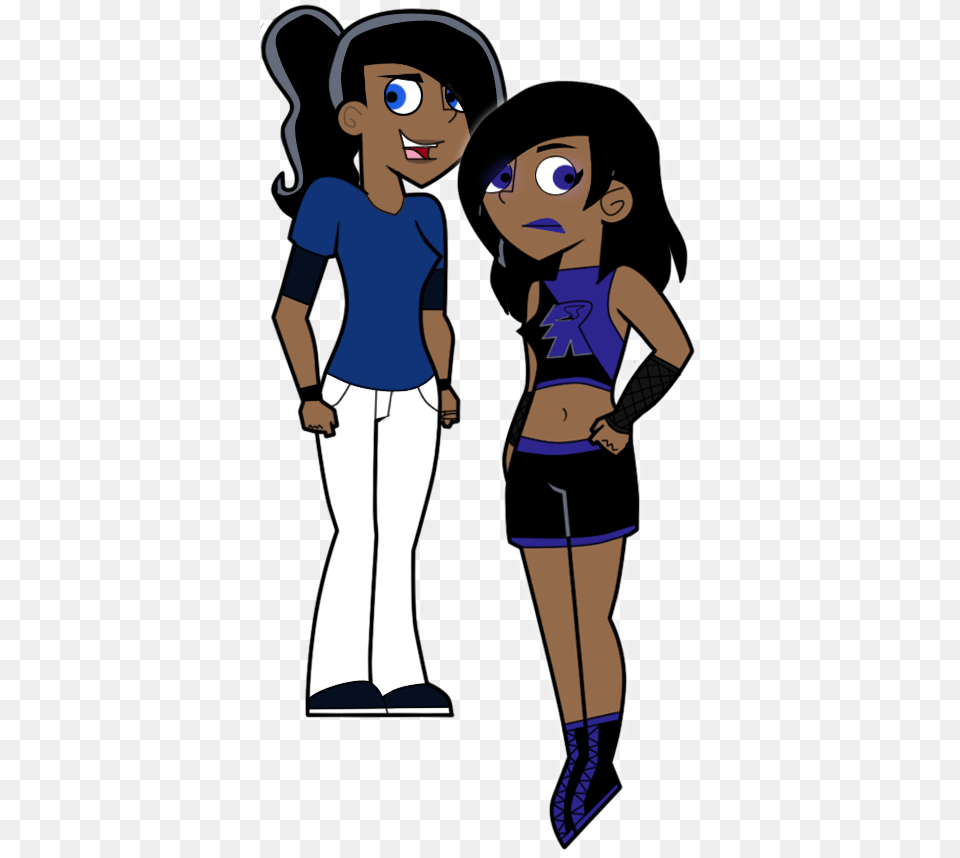 Side By Side Ravens Danny Phantom Oc Misty Midnight, Book, Comics, Publication, Baby Png