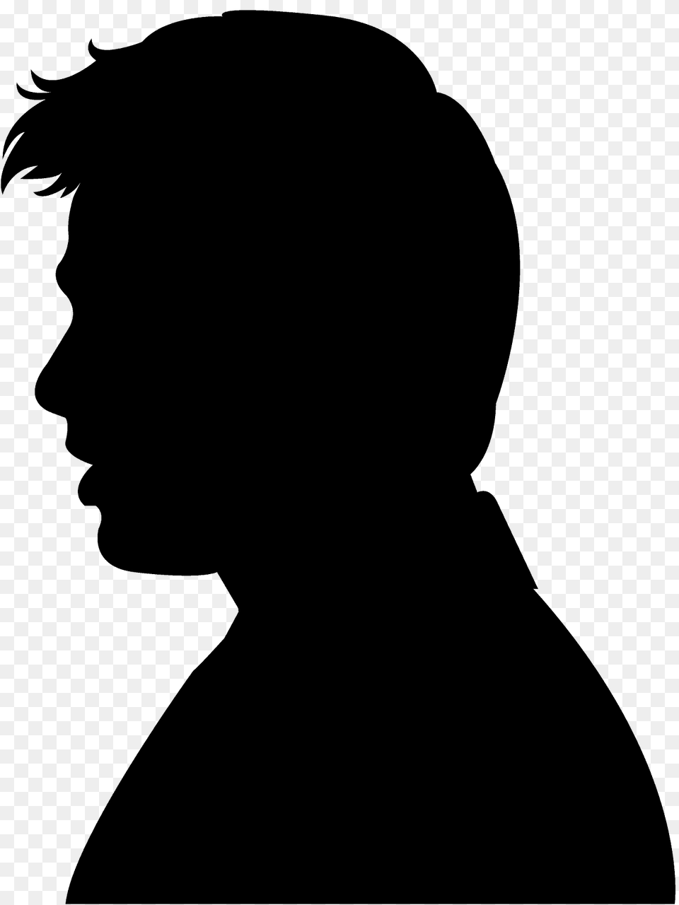 Side Of Face Silhouette, Adult, Female, Person, Woman Png