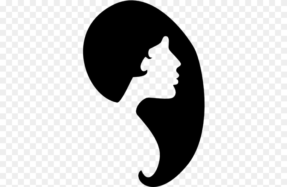 Side Shadow Women Face Shadow, Gray Free Png