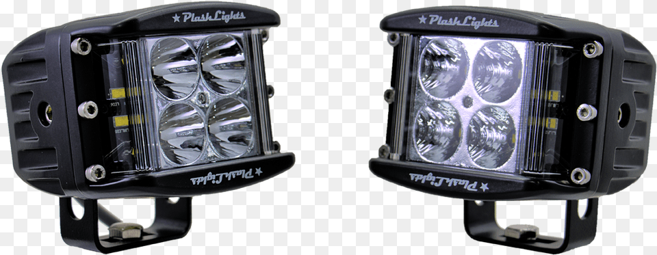 Side Shooting Led Cube Lightsclass Car Subwoofer, Transportation, Vehicle, Headlight Free Png