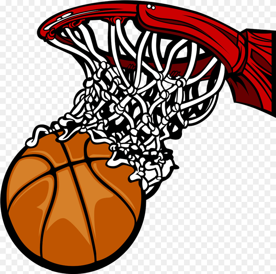 Side View Cartoon Basketball Hoop Clipart Cartoon Basketball Hoop, Sport, Person, Playing Basketball Free Png