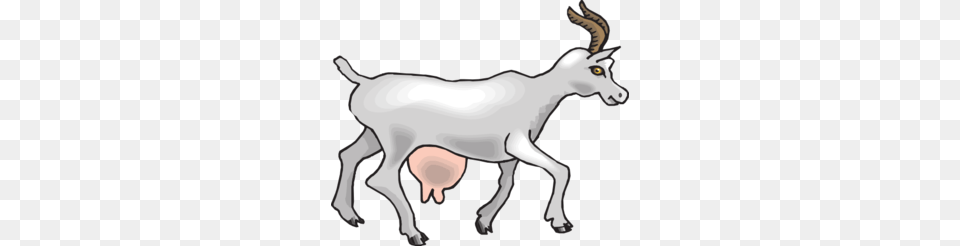 Side View Goat Clip Art, Livestock, Animal, Mammal, Canine Png Image