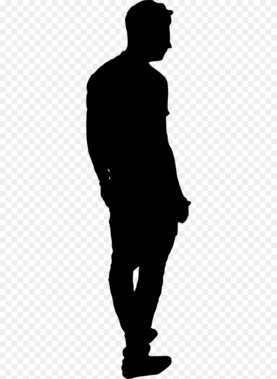 Side View Man Silhouette, Adult, Male, Person, Head Free Png Download