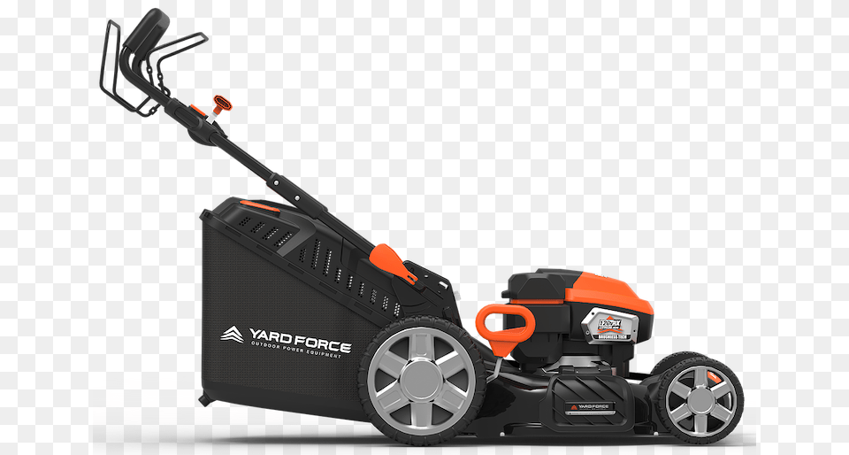 Side View Of The Yard Force Lawn Mower Side View, Grass, Plant, Device, Lawn Mower Png