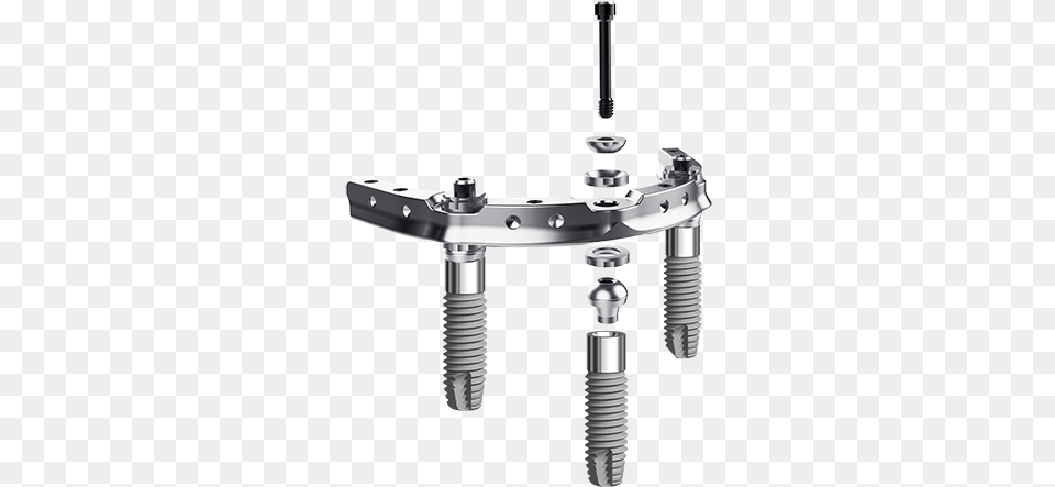 Side View Of Trefoil Bar And Implants Trefoil System Nobel Biocare, Smoke Pipe, Device, Clamp, Machine Png