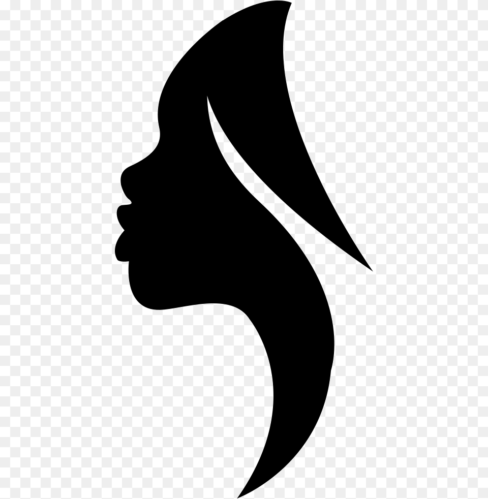 Side View Woman Silhouette Svg Icon Black Woman Silhouette, Stencil, Animal, Fish, Sea Life Png